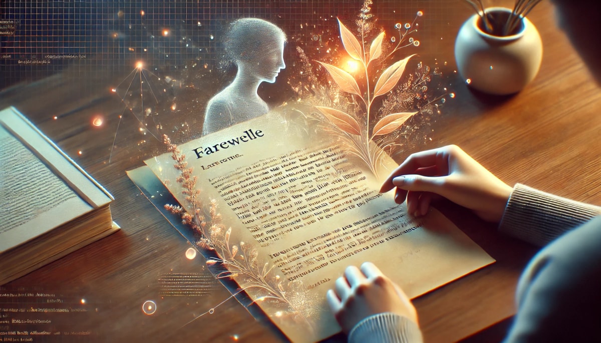 Прощальное письмо коллегам при увольнении - сгенерировать с помощью нейросети